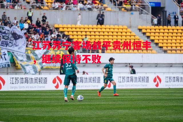 江苏苏宁客场战平贵州恒丰,继续保持不败 江苏苏宁客场战平贵州恒丰,继续保持不败
