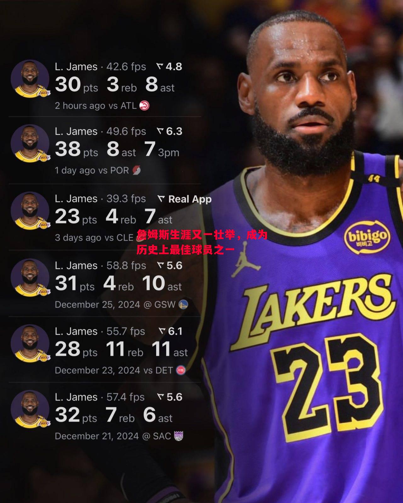 詹姆斯生涯又一壮举,成为历史上最佳球员之一 詹姆斯生涯又一壮举,成为历史上最佳球员之一